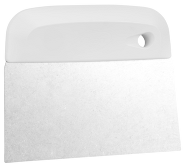 Dough Cutter/Scraper, Stainless Steel Blade, Flexible, 146 mm, White
